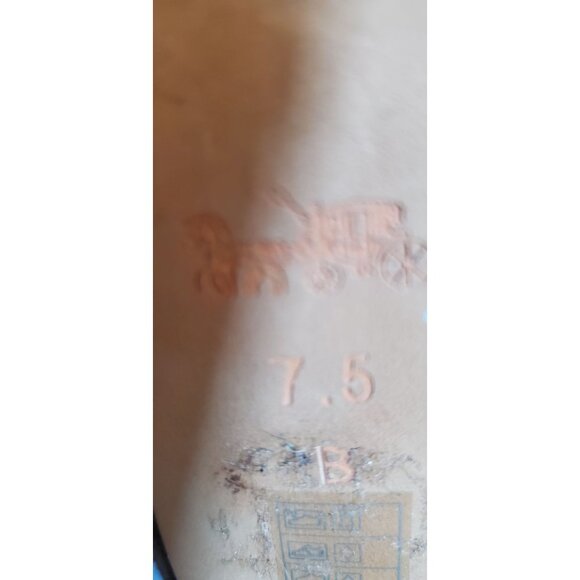 Coach Womens Brown Suede Ankle Boots With Black Leather Straps - Picture 7 of 7